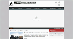 Desktop Screenshot of anjanisteels.com