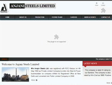 Tablet Screenshot of anjanisteels.com